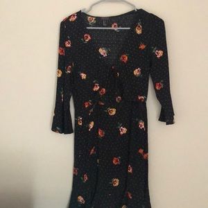 Tie Front Cutout Dress